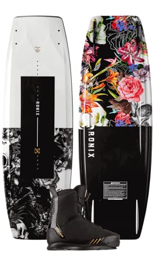 Ronix 138 Quarter Til Midnight Wakeboard Package w/ Rise Boots - 9 White