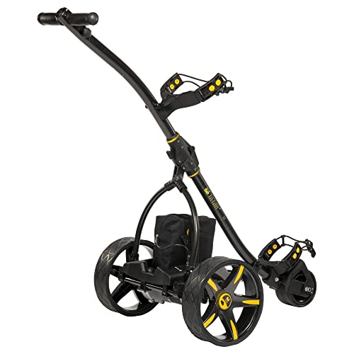 BAT-CADDY ELECTRIC GOLF CADDY X3R Sealed Lead 18-Hole Battery Powered Golf Push Cart with Remote, Dual Motor, 9-Speeds and Reverse, Cruise Control, Anti-Tip Wheel, Downhill Control - Phantom Black