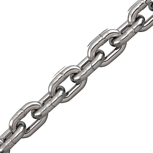 Smart Choice Marine ASI 316 Stainless Steel BBB 1 DIN766 High Test Marine Anchor Chain 5/16" 300 Feet