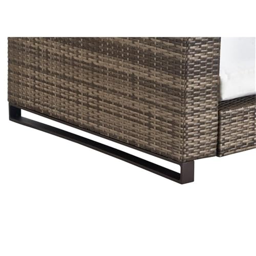 Tommy Hilfiger Oceanside Outdoor Loveseat Gray Brown