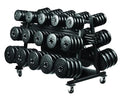 York Barbell Aerobic Weight Set Club Pack with Rack 69034