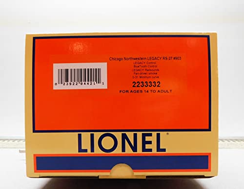 Lionel Chicago Northwestern Legacy RS-27 Diesel Locomotive Engine #903 O Gauge Yellow and Green
