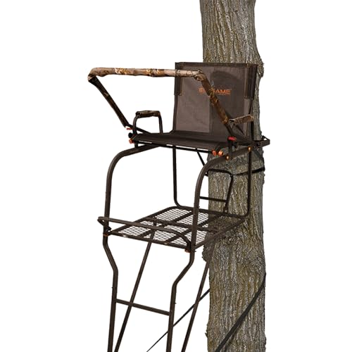 Big Game Treestands 2 Pack Hunter HD Ladder Tree Stand 18.5 Foot Black