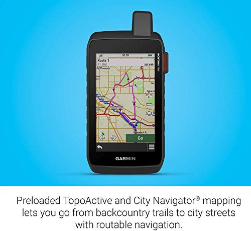 Garmin Montana 700i GPS Touchscreen Navigator with inReach Technology and Bicycle Handlebar Mount