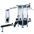French Fitness FFS Silver 5 Stack Multi Jungle Gym Home Gym