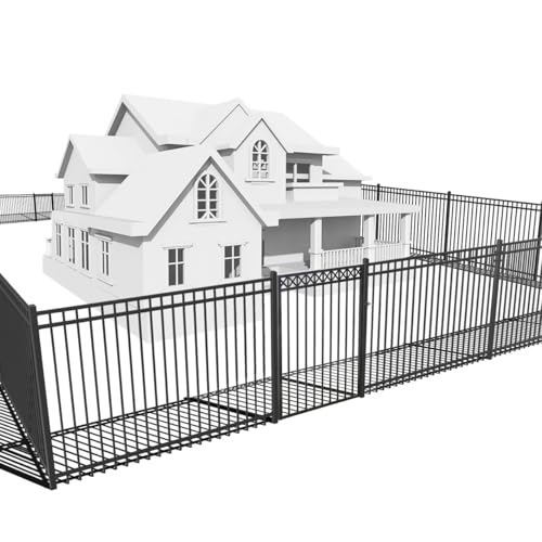 Fencer Wire 100FT Heavy Duty Flat Top Fence Barrier Kit Black