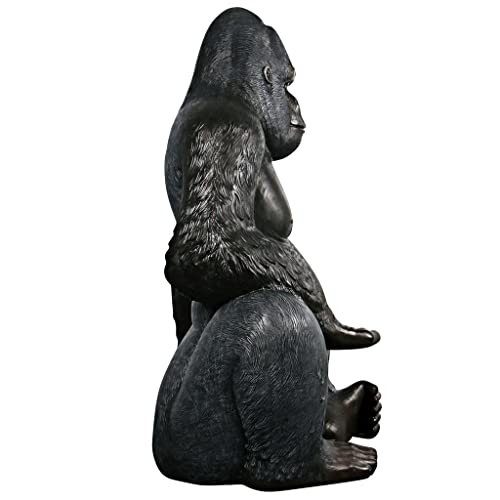 Design Toscano Grande Scale Male Silverback Gorilla Statue Full Color