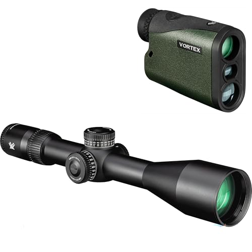 Vortex Venom 5-25x56 First Focal Plane Riflescope with EBR-7C Reticle & Crossfire HD 1400 Laser Rangefinder Black & Green