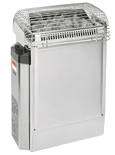 The Sauna Place Finlandia/Harvia Topclass KV-80-S Sauna Heater with Built-in Controls Silver