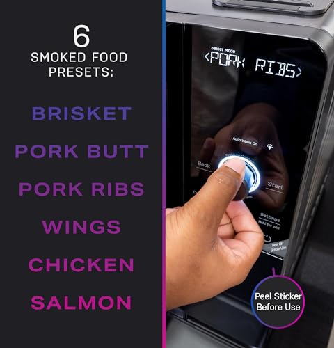 Profile GE Profile™ Smart Indoor Pellet Smoker with Active Smoke Filtration, WiFi Connected, Countertop BBQ Appliance Carbon Black