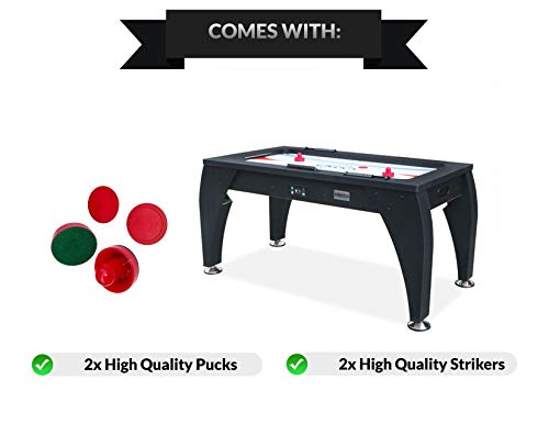 PUCK Sphynx 5-Foot Air Hockey Table Black