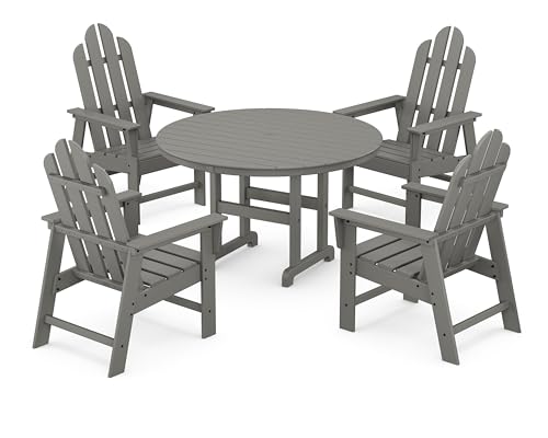 Polywood Long Island Dining Set Slate Grey