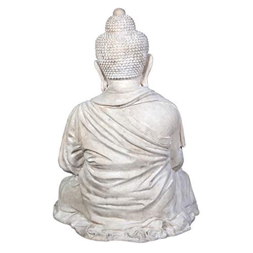 Design Toscano Meditative Asian Decor Grand Temple Statue 48" Traditional Buddha