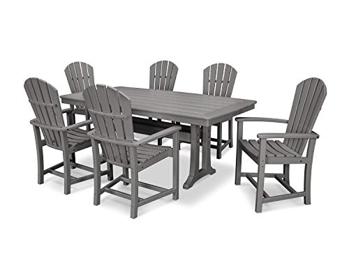 Polywood Palm Coast Dining Set Slate Grey