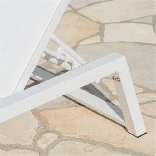 Noble House Myers Outdoor Aluminum Chaise Lounge Set of 4 White