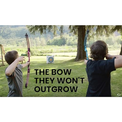 GENESIS Archery Compound Bow Kit Adjustable Draw Length 15"-30" & Weight 10-20 lbs Left-Handed Yellow
