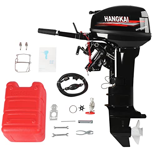 DUYIWAA 18HP 2-Stroke Heavy Duty Outboard Motor Engine Long Shaft for Fishing Boats