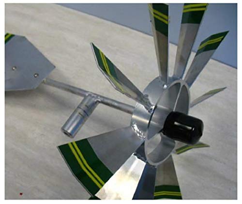Thaisan7 Aluminum Windmill Garden Decor Red 18' High
