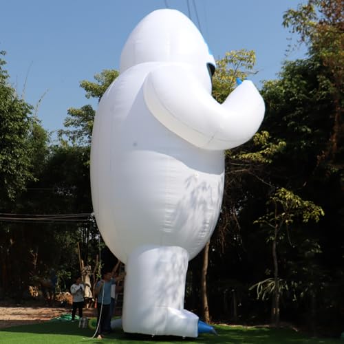 YBZCHLM Christmas Giant Inflatable Abominable Bumble Snowman with LED Lights Outdoor Yard Decoration with Blower 16ft