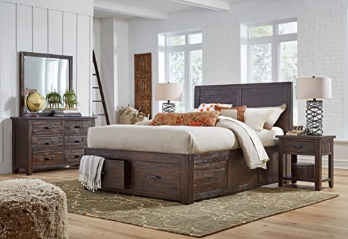 Jofran Inc. Jackson Lodge Twin Storage Bed Deep Chocolate Finish
