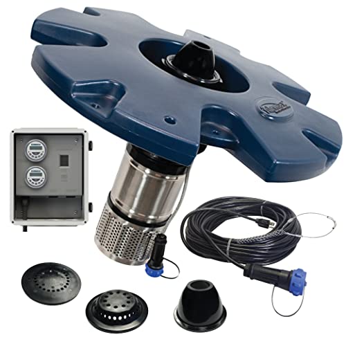 Airmax EcoSeries Floating Fountain Kit with 1/2 HP Pump and Nozzles Blue