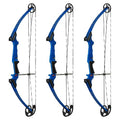 GENESIS Archery Compound Bow Adjustable Draw Length 15"-30" & Weight 10-20 lbs Right-Handed Blue