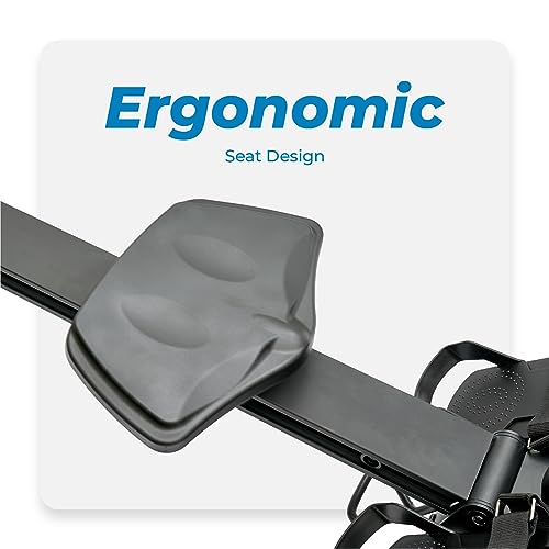 Echelon Foldable Magnetic Rowing Machine Black