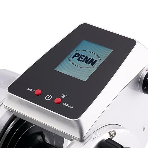PENN Fathom Electric Fishing Reel Kit with Battery and Charger Silver/Black