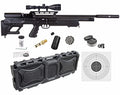 Wearable4U Hatsan BullBoss QE .177 Cal Air Rifle Bundle with Scope, Targets, Pellets & Hard Case