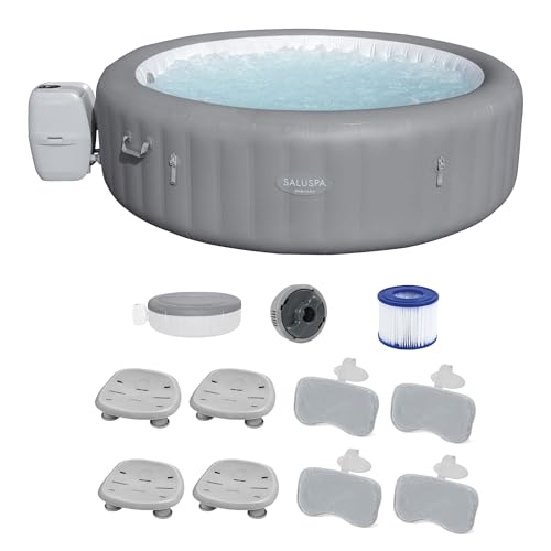 Bestway SaluSpa Grenada AirJet Inflatable Hot Tub with Underwater Pool and Spa Seat