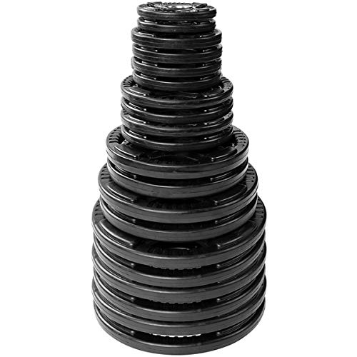 Body-Solid Olympic Weight Plates 455lbs Set Black