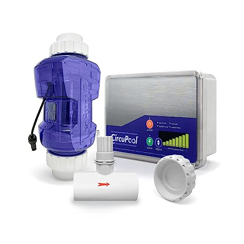 CircuPool EDGE40 Salt Chlorine Generator | USA-Made | 7 Year Warranty | Electronic System for Pools up to 40,000 Gallons