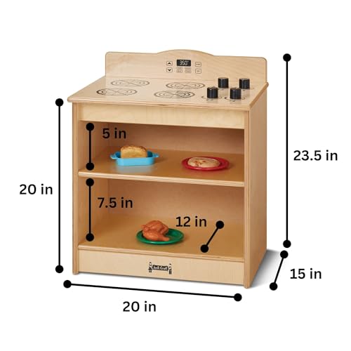 Jonti-Craft Toddler Kitchen Stove Beige Light Wood