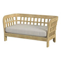 Butler Specialty Company Monhegan Teak Wood Outdoor Loveseat Brown