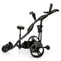 Eagle Caddy Electric Golf Push Cart with Remote Control - Lithium Battery Grey/Black