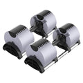 FF Finer Form NUOBELL Adjustable Dumbbell Pair 5-80 lbs Ash