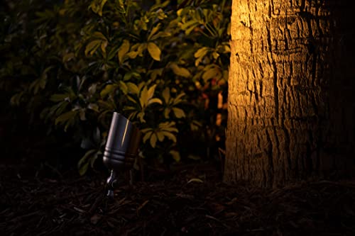 VOLT 20-Pack 12V Fat Boy Stainless Steel Outdoor Spotlights with 5W MR16 LED Bulbs Silver