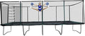 Best Trampoline USA Rectangle Gymnastics Trampoline with Net Enclosure Heavy Duty 750lbs Capacity