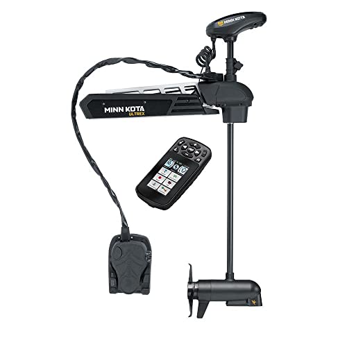 Minn Kota Ultrex Freshwater Bow-Mount Motor with MEGA Down Imaging, 112 lbs Thrust, 45" Shaft Black