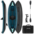 Retrospec Coaster 1 Person Inflatable Kayak Ocean Blue
