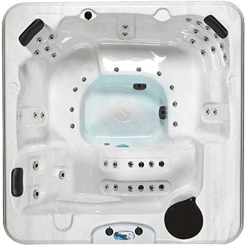 Essential Hot Tubs 50-Jet Polara Hot Tub Redwood