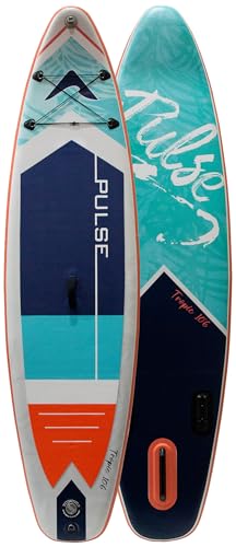 PULSE WATERSPORTS Pulse Tropic Inflatable Stand Up Paddle Board Blue White