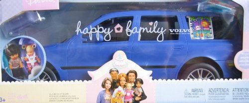 Barbie Happy Family Volvo V70 SUV with Hatchback, Car Seats & Sound