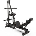 Synergee Leg Press Machine with LAT Pull Down Attachment Black