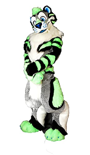 FurryMascot Doberman Husky Shepherd Labrador Fursuit Costume Blue/White