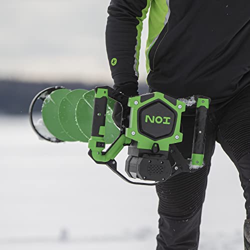 ION ICE FISHING Alpha Plus 10-Inch Electric Ice Auger Green/Black