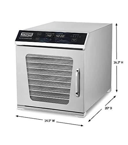Waring Commercial Food Dehydrator WDH10 10 Tray Natural