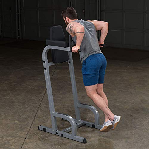Body-Solid GVKR60 Vertical Knee Raise with Dip Station Grey/Black