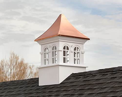 Good Directions Smithsonian Stafford Vinyl Cupola with Copper Roof 42" x 67