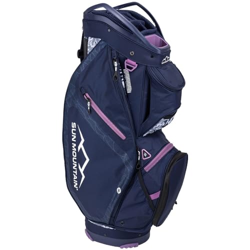 Sun Mountain 2024 Women's Stellar Golf Cart Bag Navy Tropic-Navy-Violet